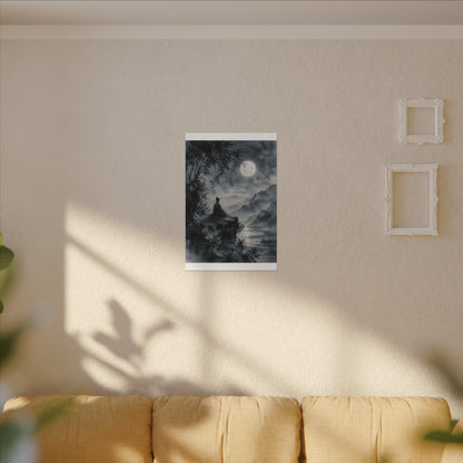 Ink Brushstroke Sumi E Canvas Art | Serene Zen Art