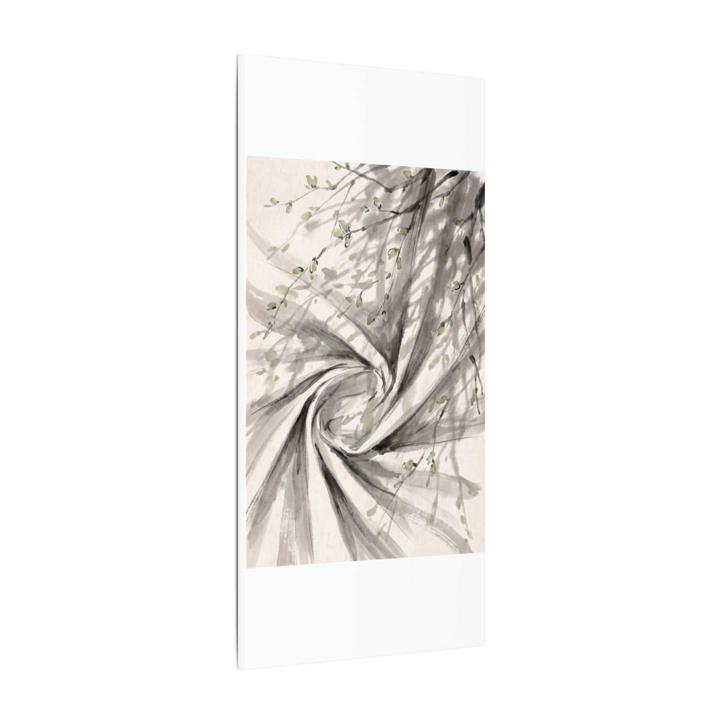 Silk Drape Spring Canvas Art | Zen Contemplative Design