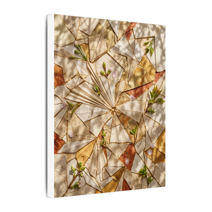 Resilient Paper Fold Canvas Art - Gold Repair Kintsugi
