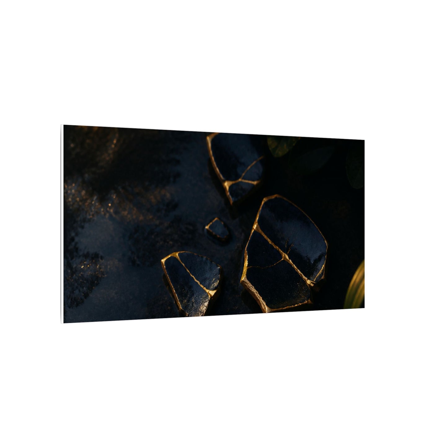 Summer Broken Pottery Moody Minimal Canvas Art | Atmospheric Decor
