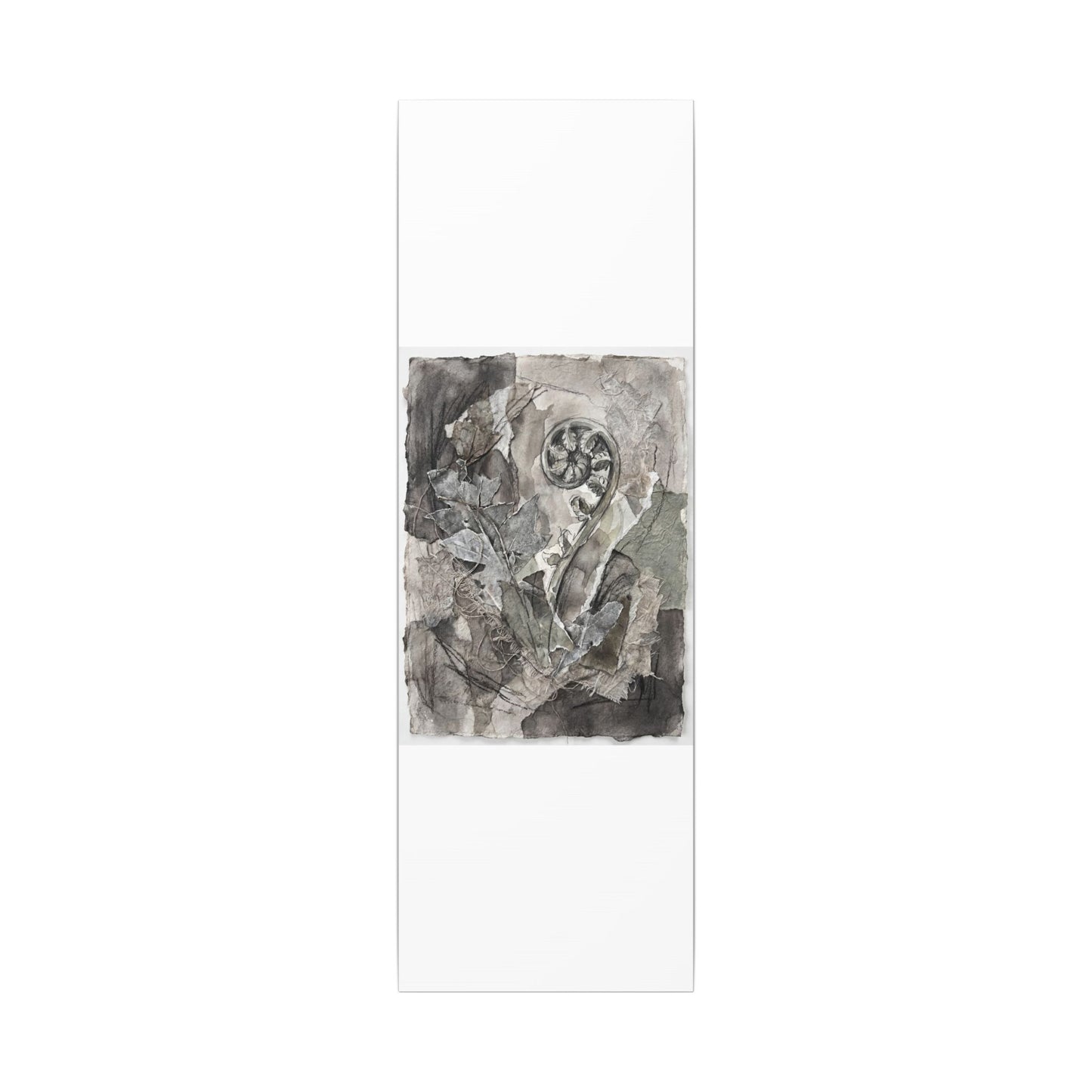 Japandi Fern Unfurling in Overcast | Texture Canvas Art