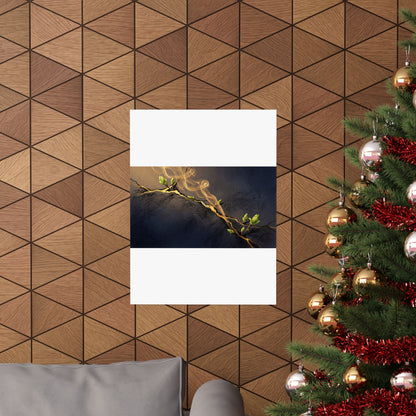 Ma Incense Smoke Wall Art Print - Kintsugi Gold Vein
