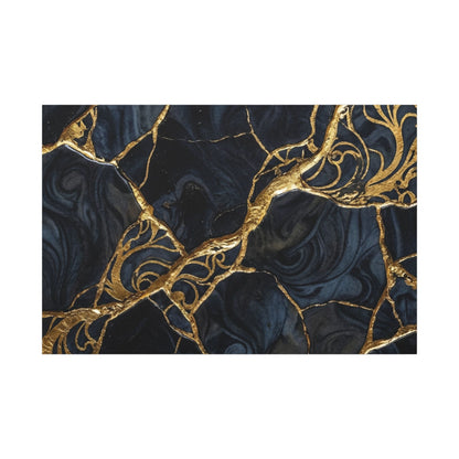 Kintsugi Gold Vein Canvas Art Art Print