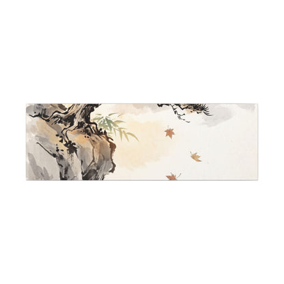 Peaceful Pine Tree Canvas Art - Sumi E Zen