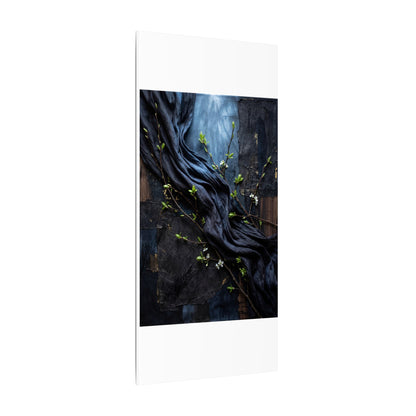 Spring Silk Drape Dark Texture Canvas Art | Atmospheric Decor
