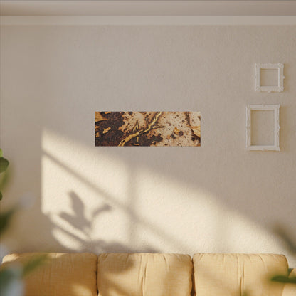 Kintsugi Rust Patina in Golden Hour | Gold Vein Canvas Art