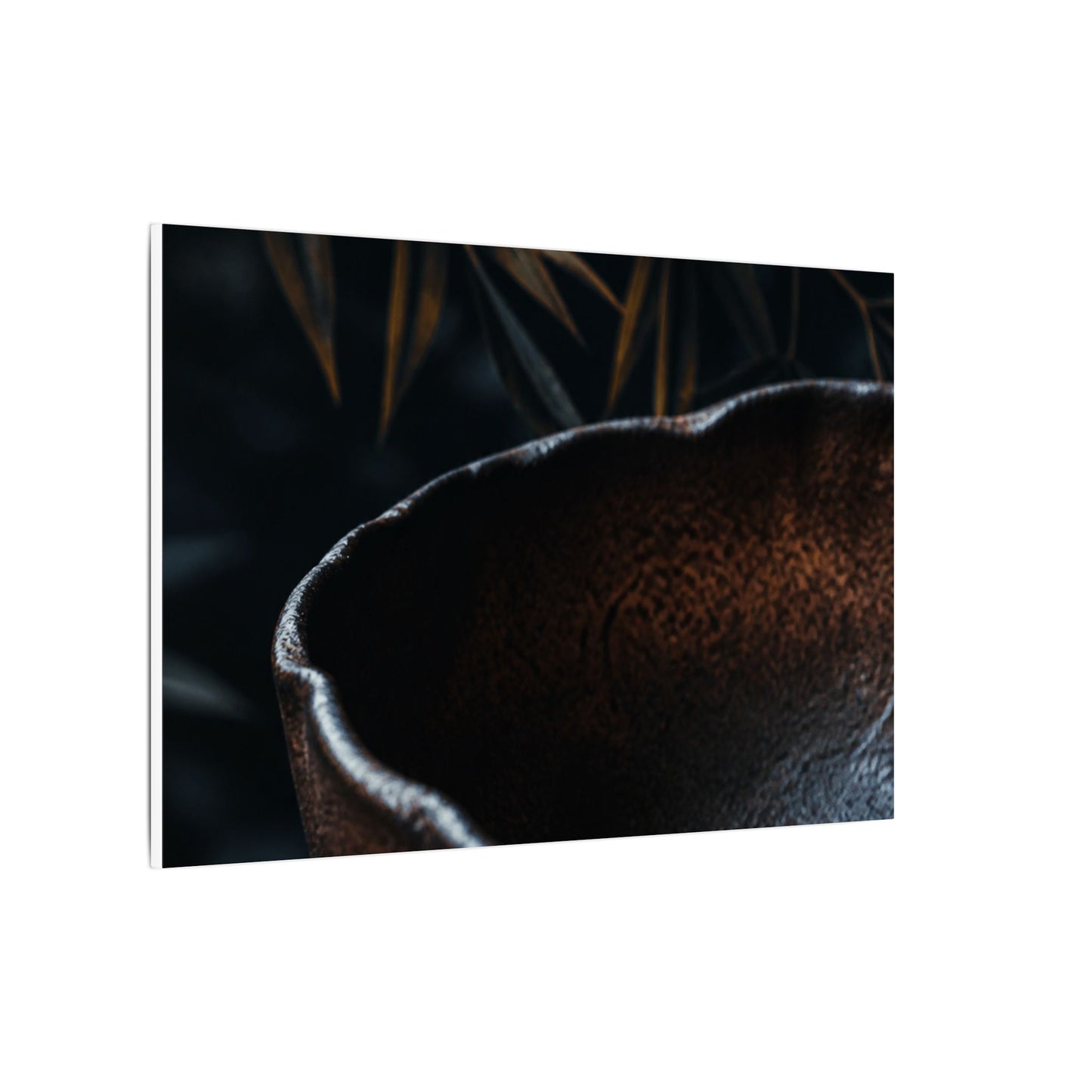 Luxurious Ceramic Bowl Canvas Art - Shadow Zen Dark Japandi