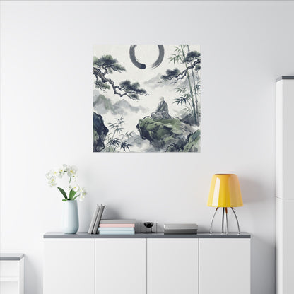 Zen Sumi-e Canvas Art