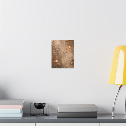 Cherry Blossom Canvas Art | Autumn Japandi Japanese Pattern Art
