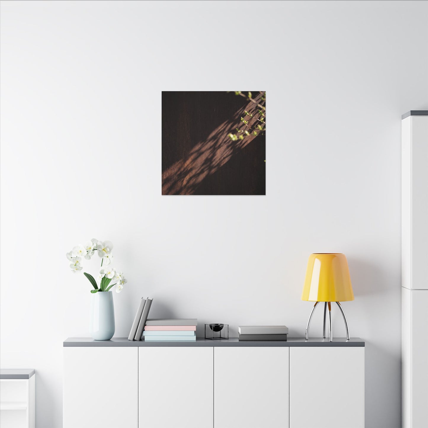 Rust Patina Moody Minimal Canvas Art | Sophisticated Dark Japandi Art