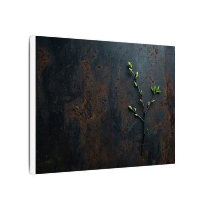 Rust Patina Moody Minimal Canvas Art | Moody Dark Japandi Art