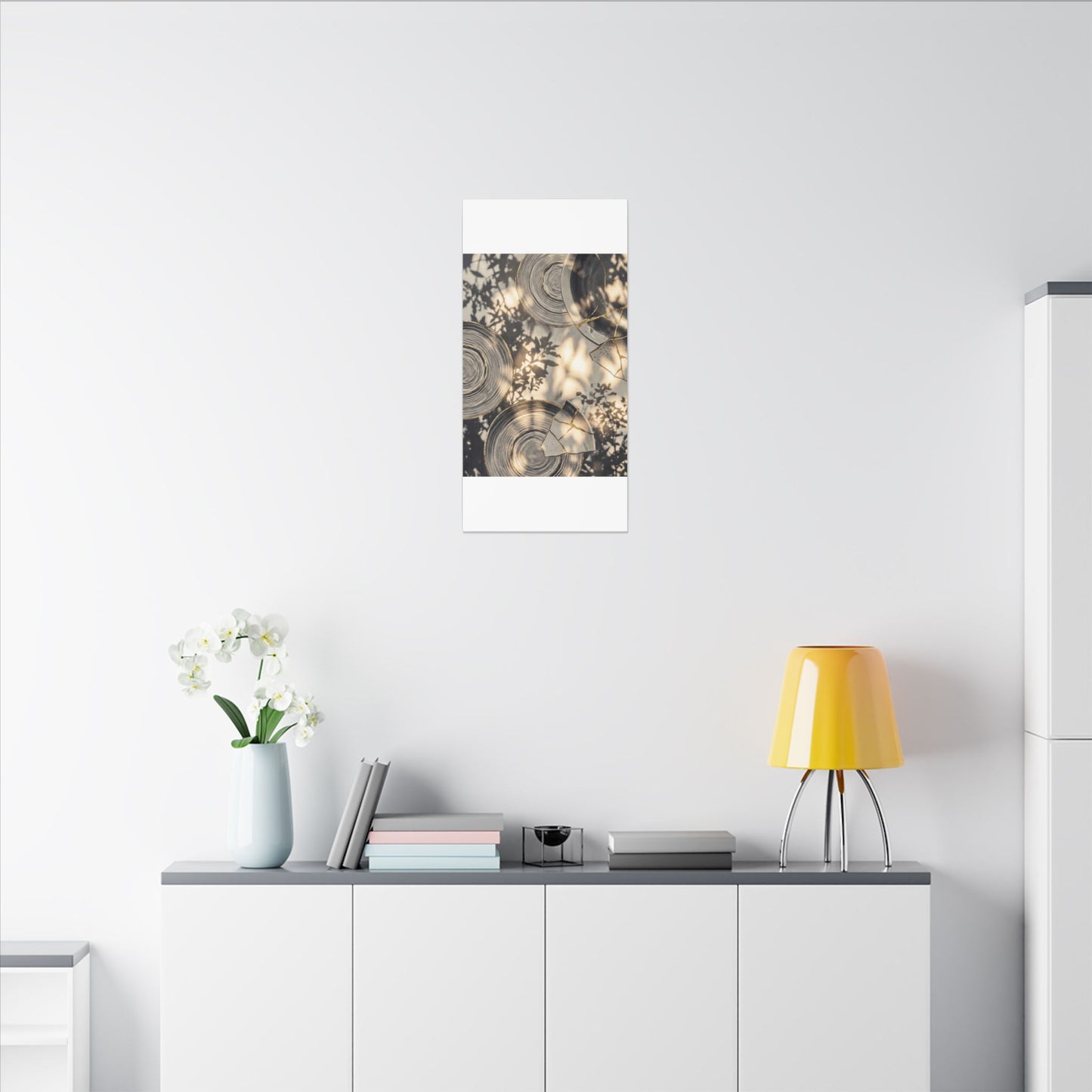Healing Water Ripple Canvas Art - Gold Vein Kintsugi