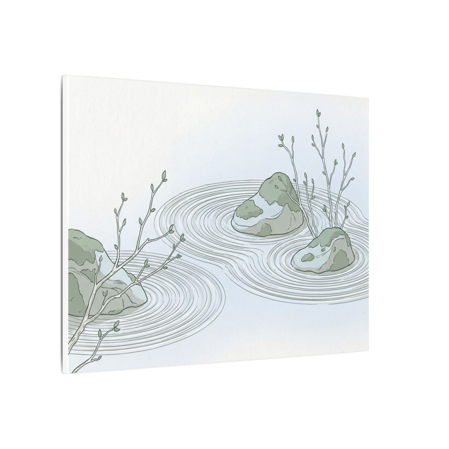 Moonlight Rock Garden Canvas Art - Japandi Ma