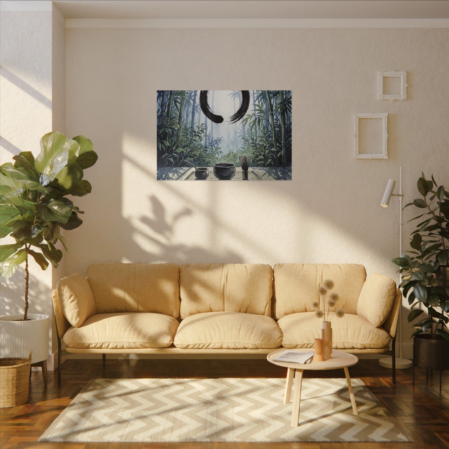 Seijaku Tea Ceremony Canvas Art - Zen Enso