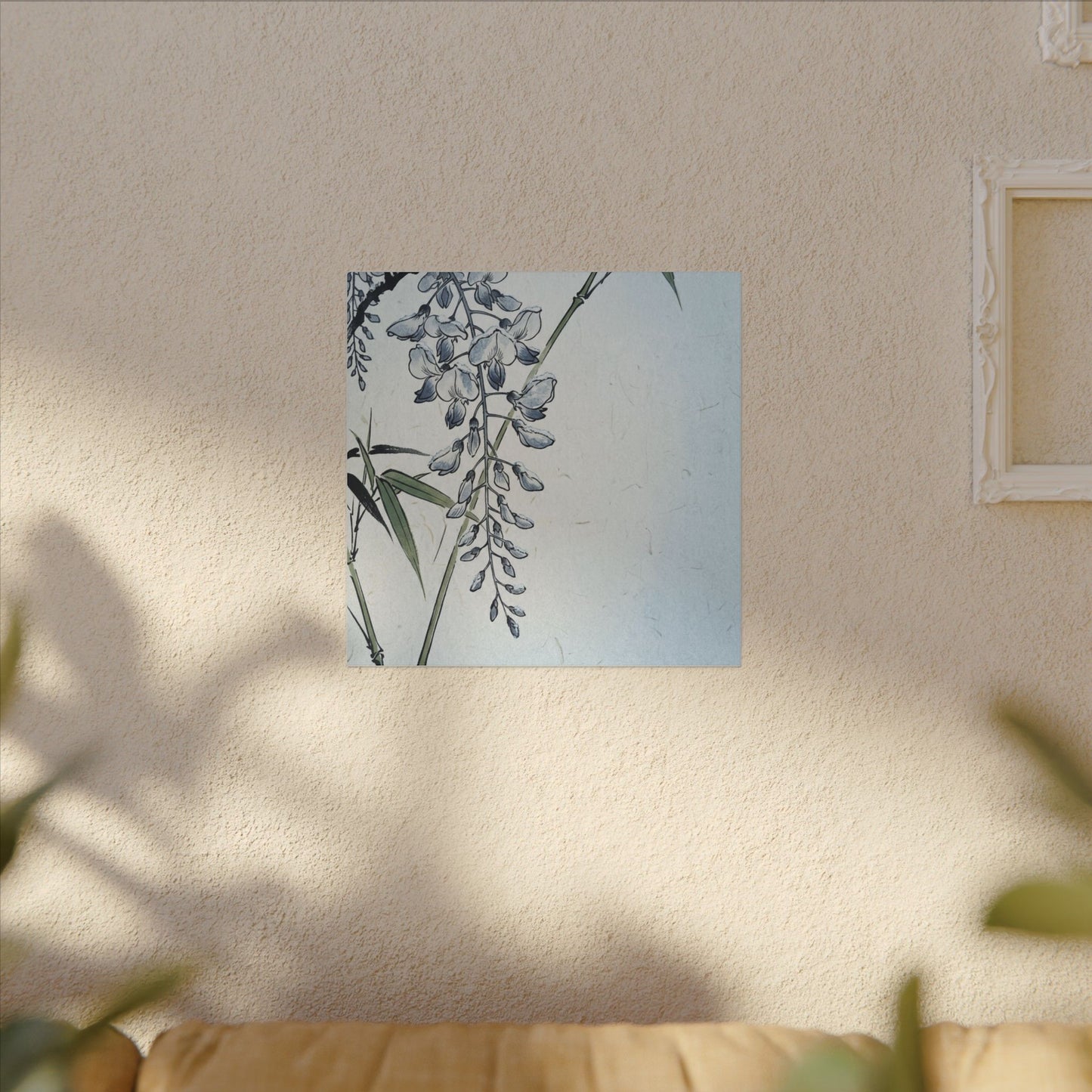 Zen Wisteria in Moonlight | Ukiyo E Inspired Canvas Art