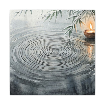 Water Ripple Sumi E Canvas Art | Calm Zen Art