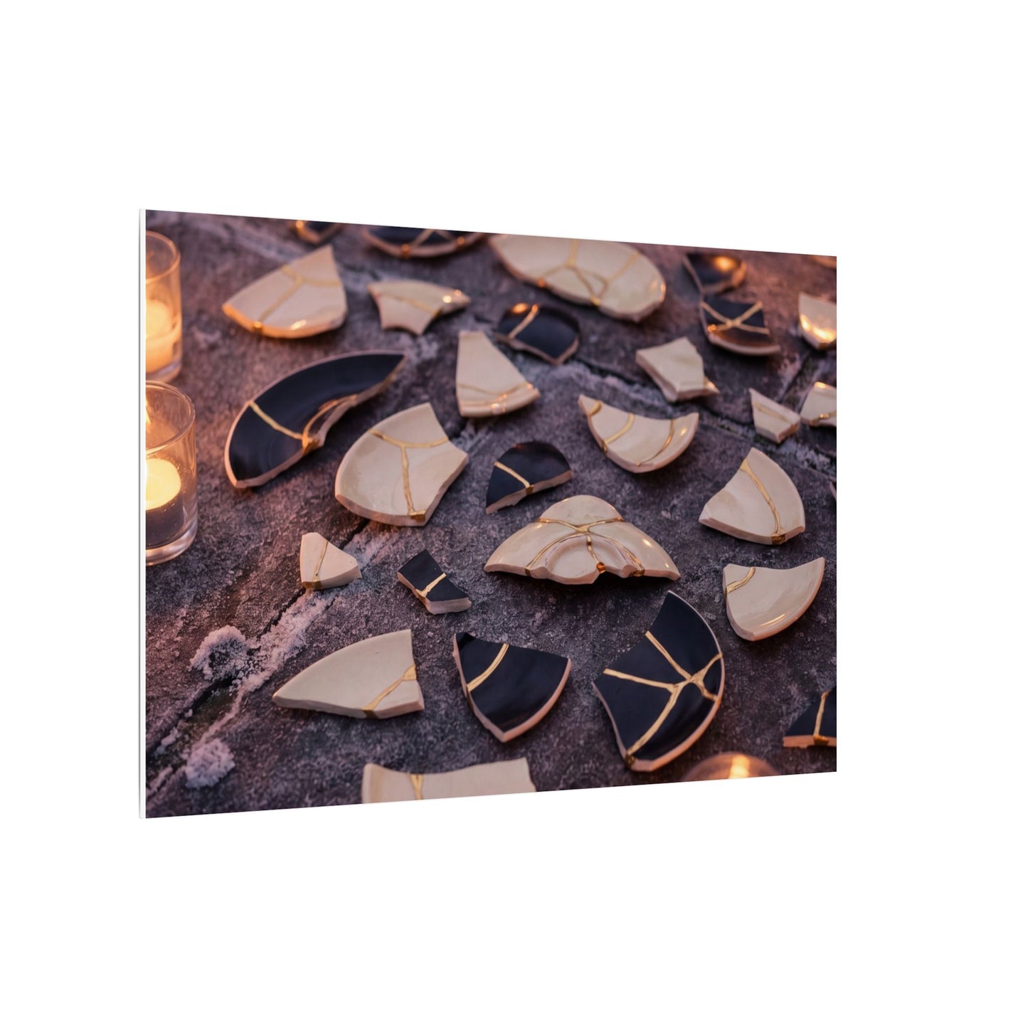 Winter Broken Pottery Broken Beauty Canvas Art | Beautiful Decor