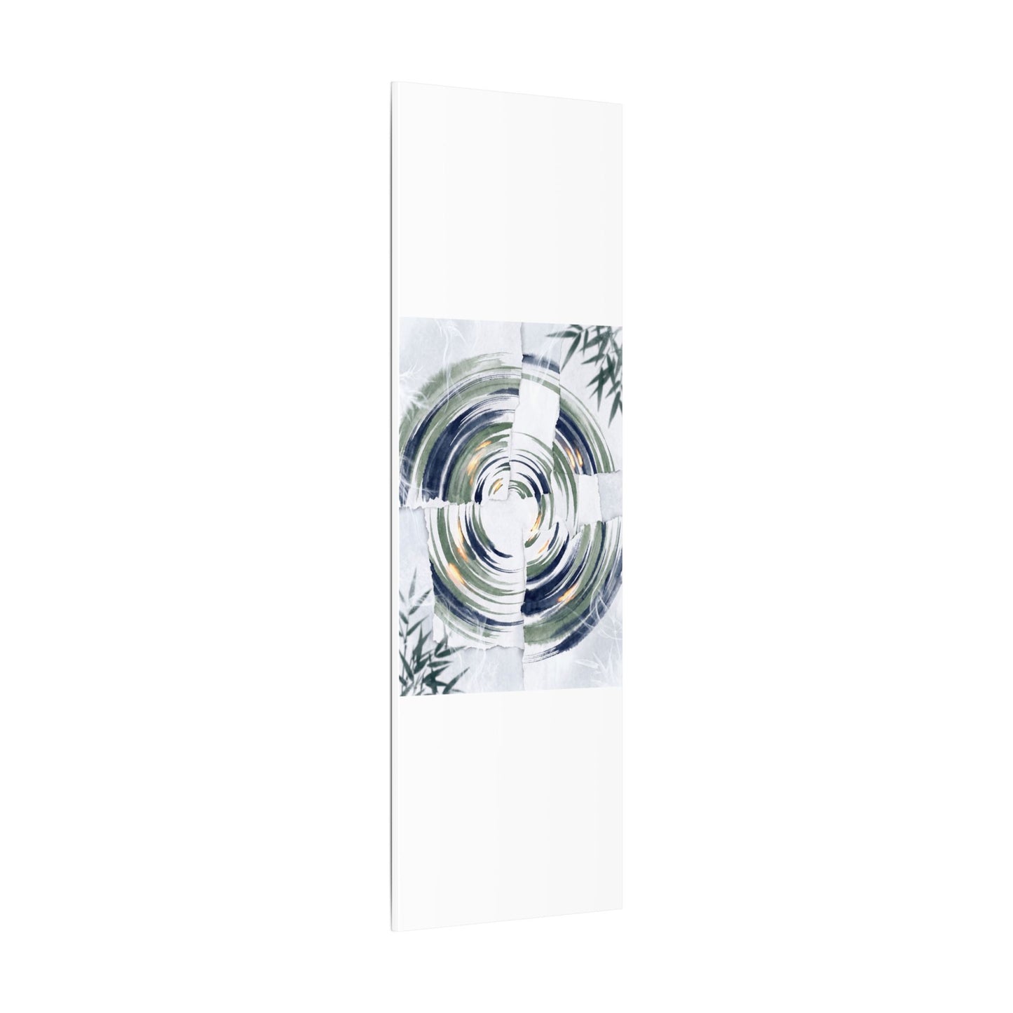 Winter Water Ripple Sumi E Canvas Art | Peaceful Decor