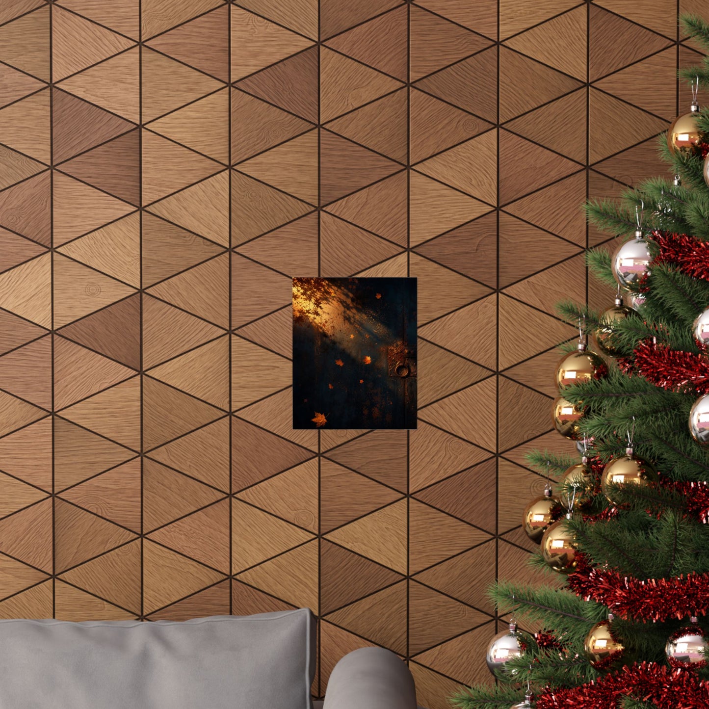 Rust Patina Wall Art Print | Autumn Dark Japandi Shadow Zen Art