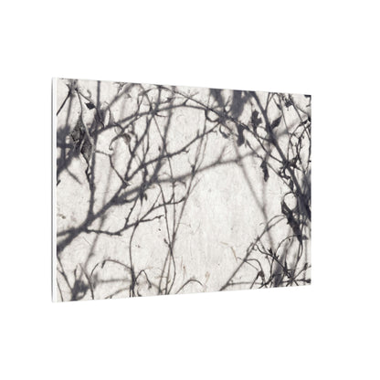 Winter Shadow Play Japanese Pattern Canvas Art | Elegant Decor