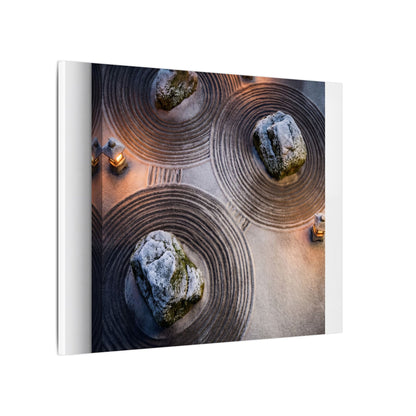 Candlelight Rock Garden Canvas Art - Japandi Ma