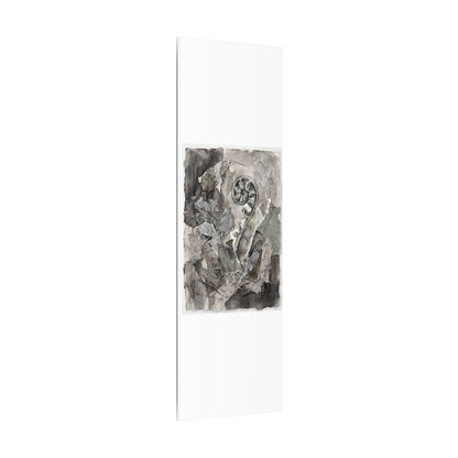 Japandi Fern Unfurling in Overcast | Texture Canvas Art