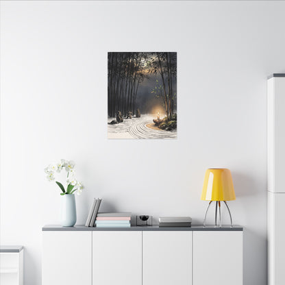 Tranquil Bamboo Grove Canvas Art - Karesansui Zen