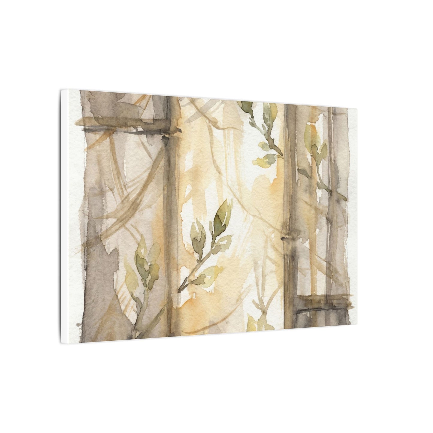 Shoji Screen Spring Canvas Art | Japandi Cozy Design