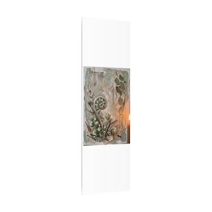 Datsuzoku Fern Unfurling Canvas Art - Japandi Texture