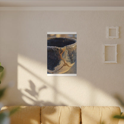 Winter Ceramic Bowl Gold Vein Canvas Art | Healing Decor