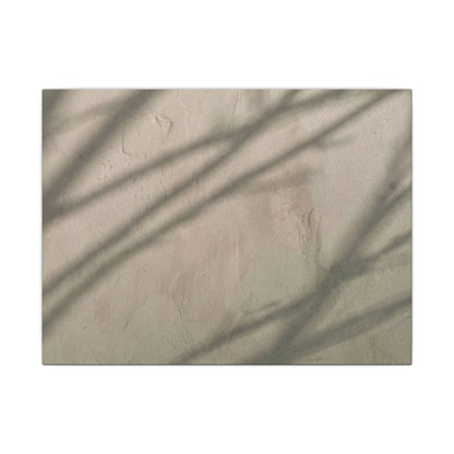 Shadow Play Japanese Pattern Canvas Art | Warm Japandi Art