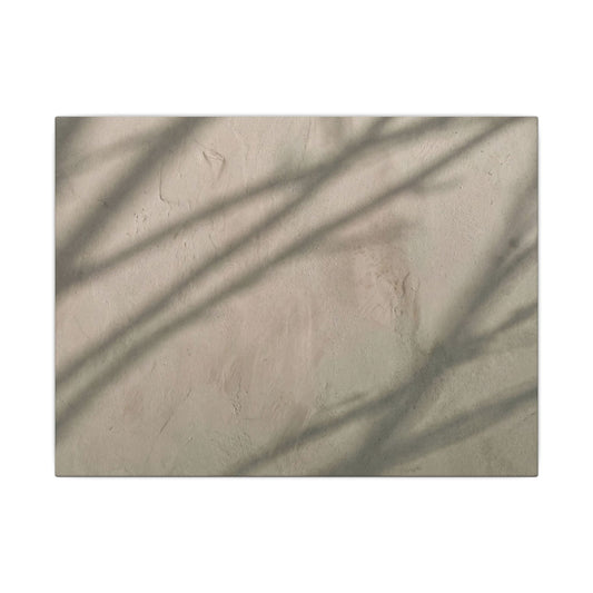 Shadow Play Japanese Pattern Canvas Art | Warm Japandi Art