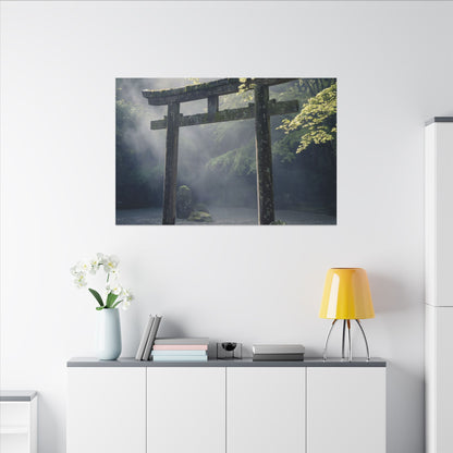 Torii Gate Canvas Art | Spring Zen Karesansui Art