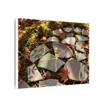 Broken Pottery Japanese Pattern Canvas Art | Elegant Japandi Art
