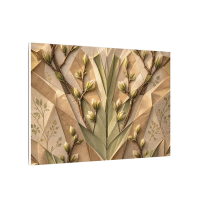 Kanso Paper Fold Canvas Art - Japandi Japanese Pattern