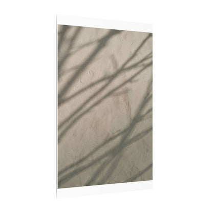 Shadow Play Japanese Pattern Canvas Art | Warm Japandi Art