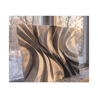 Mono No Aware Paper Fold Canvas Art - Japandi Minimal Line