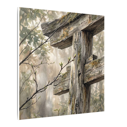 Torii Gate Spring Canvas Art | Japandi Neutral Design