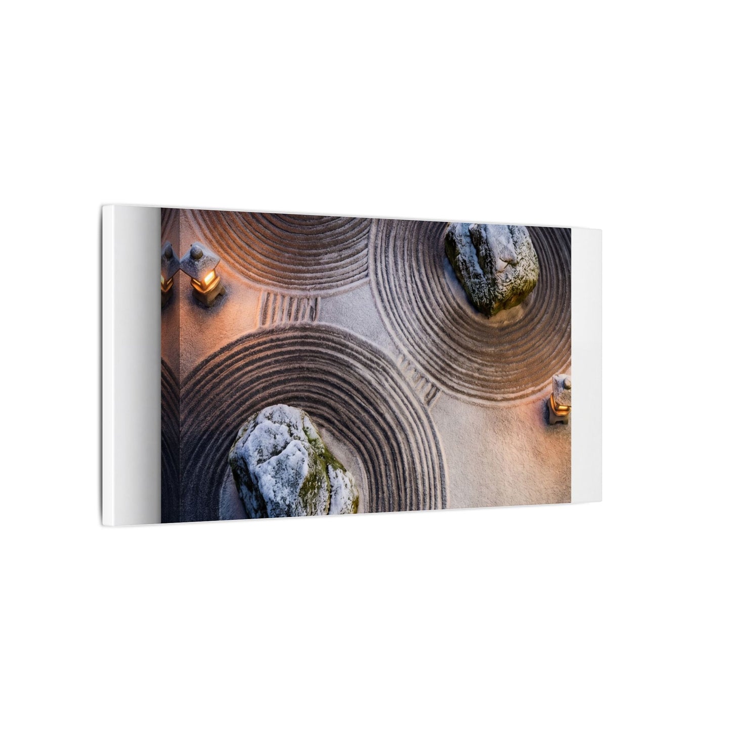 Candlelight Rock Garden Canvas Art - Japandi Ma