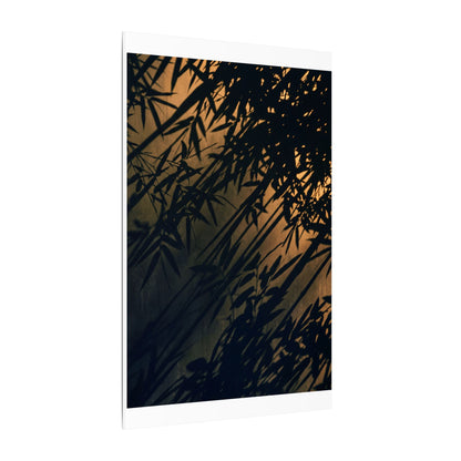 Sophisticated Shadow Play Canvas Art - Shadow Zen Dark Japandi
