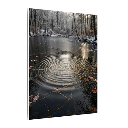 Water Ripple Broken Beauty Canvas Art | Artful Kintsugi Art