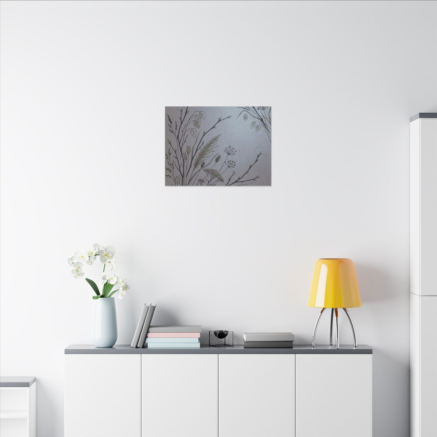 Spring Dried Flowers Japanese Pattern Canvas Art | Cozy Decor