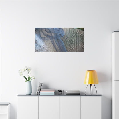 Spring Incense Smoke Japanese Pattern Canvas Art | Neutral Decor