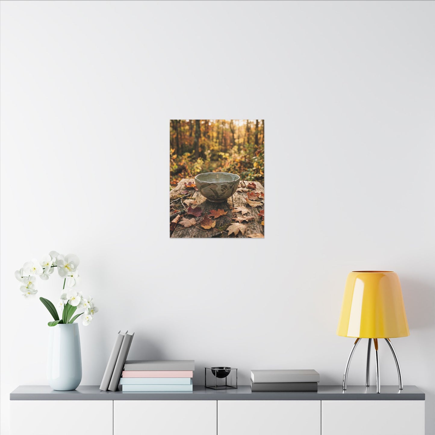 Spring Rock Garden Moody Minimal Canvas Art | Luxurious Decor