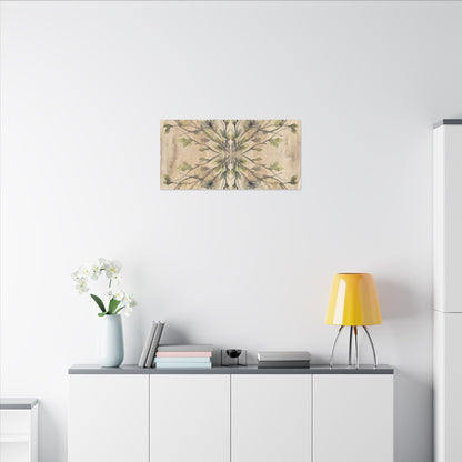Shibui Shadow Play Canvas Art - Japandi Watercolor