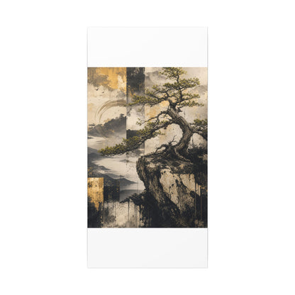 Golden Hour Pine Tree Canvas Art - Japandi Datsuzoku