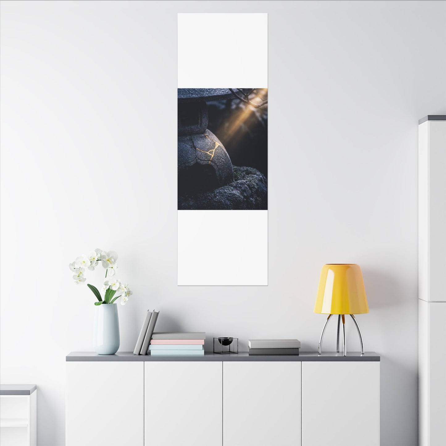 Ma Moonlit Garden Canvas Art - Kintsugi Broken Beauty
