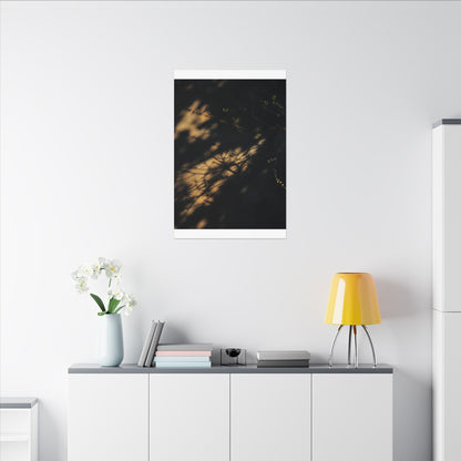 Moody Shadow Play Canvas Art - Moody Minimal Dark Japandi