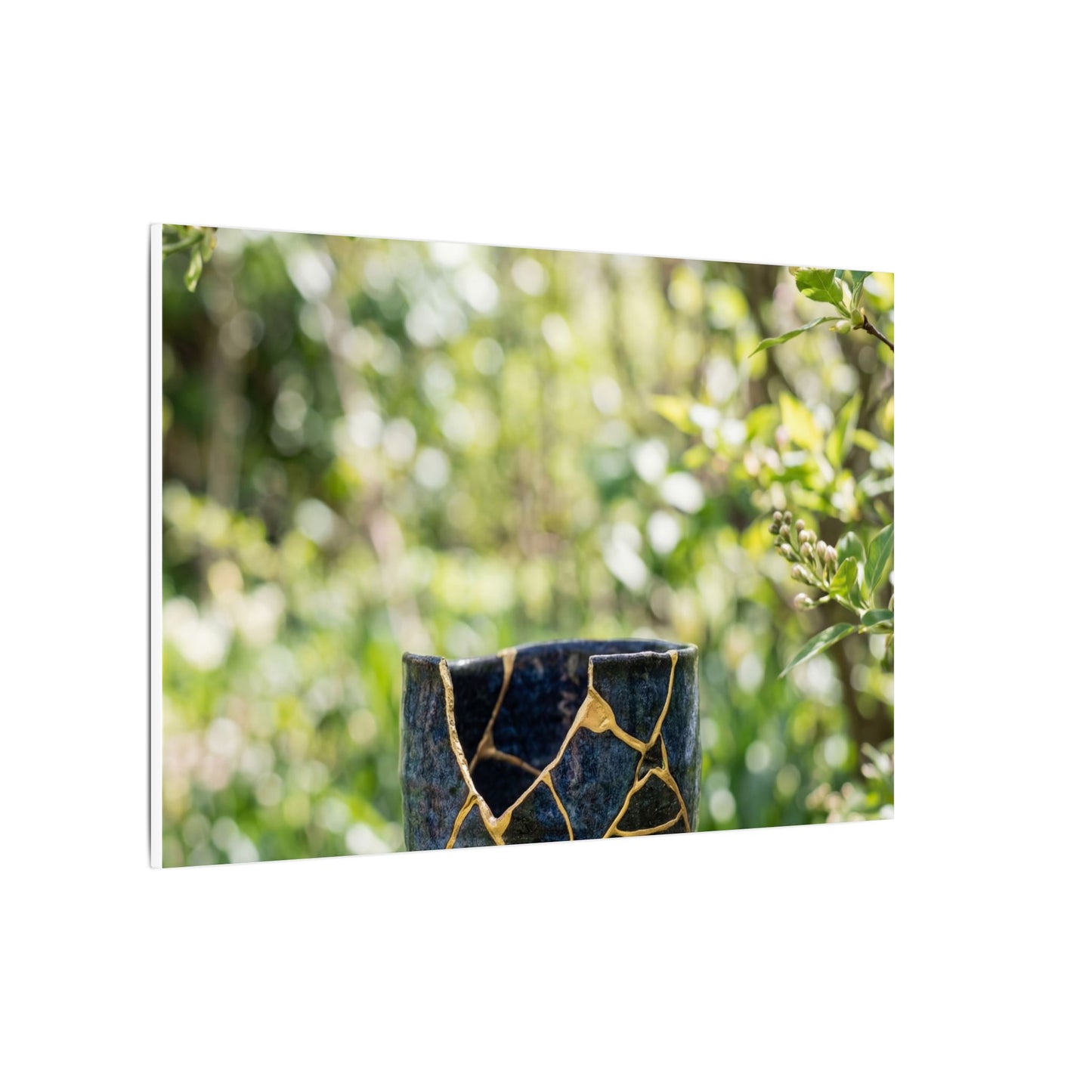 Kintsugi Broken Pottery in Dappled | Broken Beauty Canvas Art