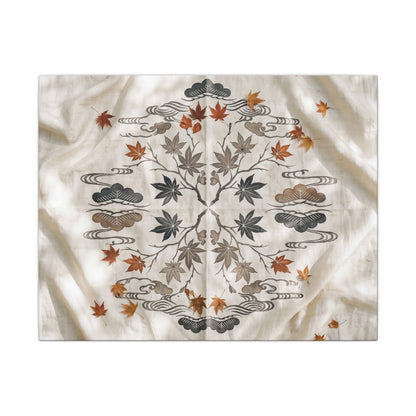 Elegant Silk Drape Canvas Art - Japanese Pattern Japandi